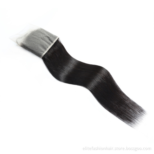 4x4 13x4 Lace Frontal Closure Brazilian Human Hair Unprocessed Raw Virgin Hair Transparent Lace Closure Straight